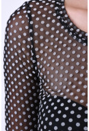 Bluza Dama Object Louis Jersey Black Dots